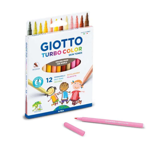 Giotto Turbo Colour Skin Tones 12 Colour Pens F526900