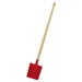 70435614 Gluckskafer Metal spade - square flat in line w handle 71cm red
