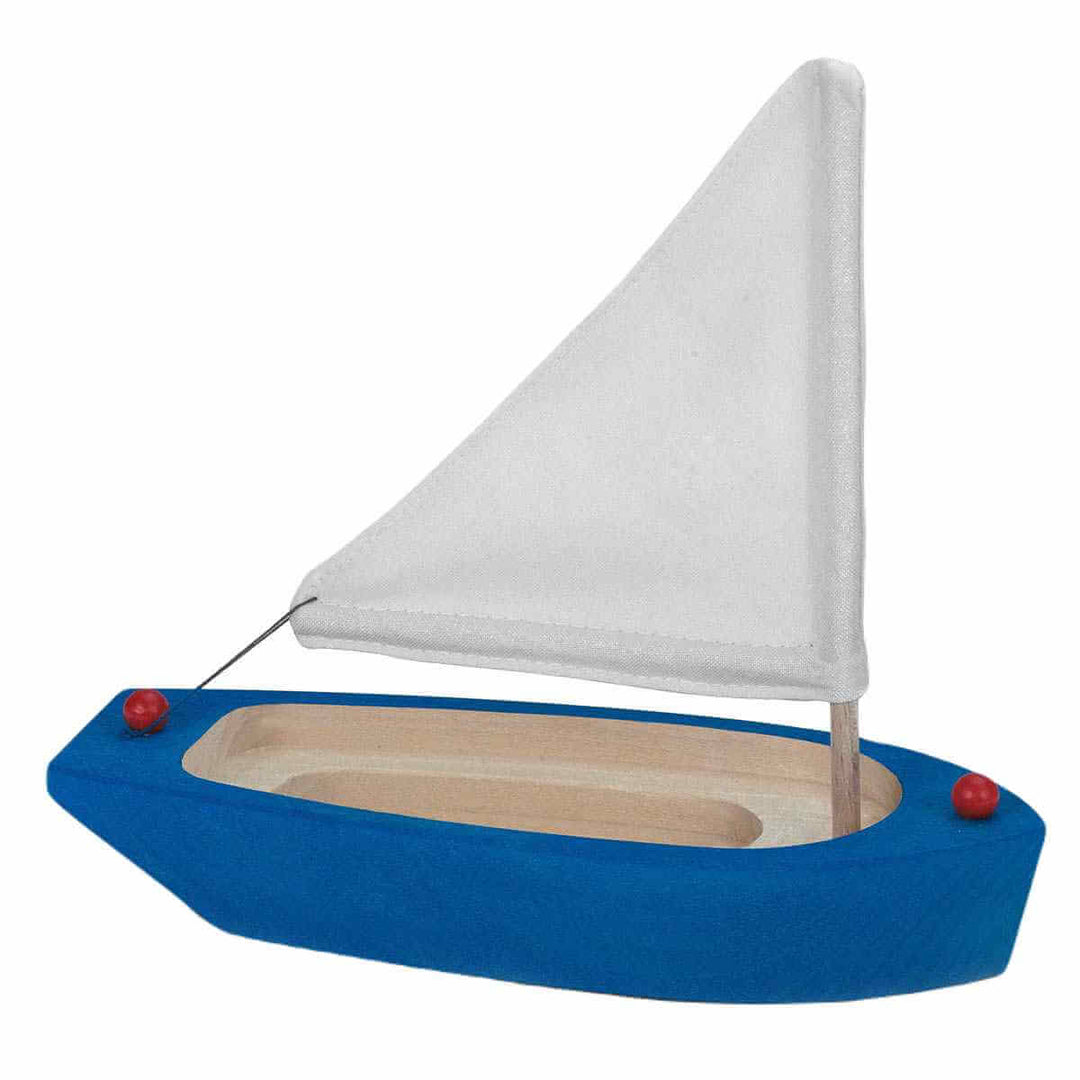 70426416 Gluckskafer Sailing boat wooden blue 22cm