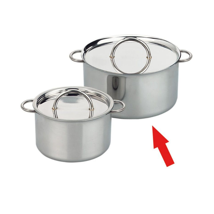 70430303 Gluckskafer Stainless Steel Play Pot w Steel Lid 12cm