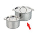 70430303 Gluckskafer Stainless Steel Play Pot w Steel Lid 12cm