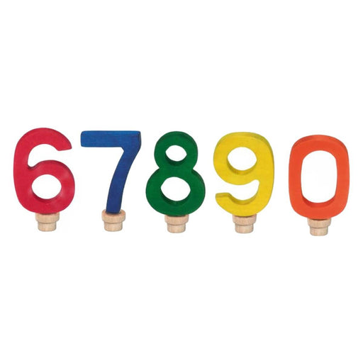 70422956 Gluckskafer Wooden Birthday Numbers Set 6 7 8 9 0 (5 pcs)