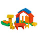 70423266 Gluckskafer Wooden Blocks - All-in house red 17 pcs 22x7x15cm