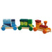 70423301 Gluckskafer Wooden Blocks - Train w Blocks L55cm H11cm 25 pcs