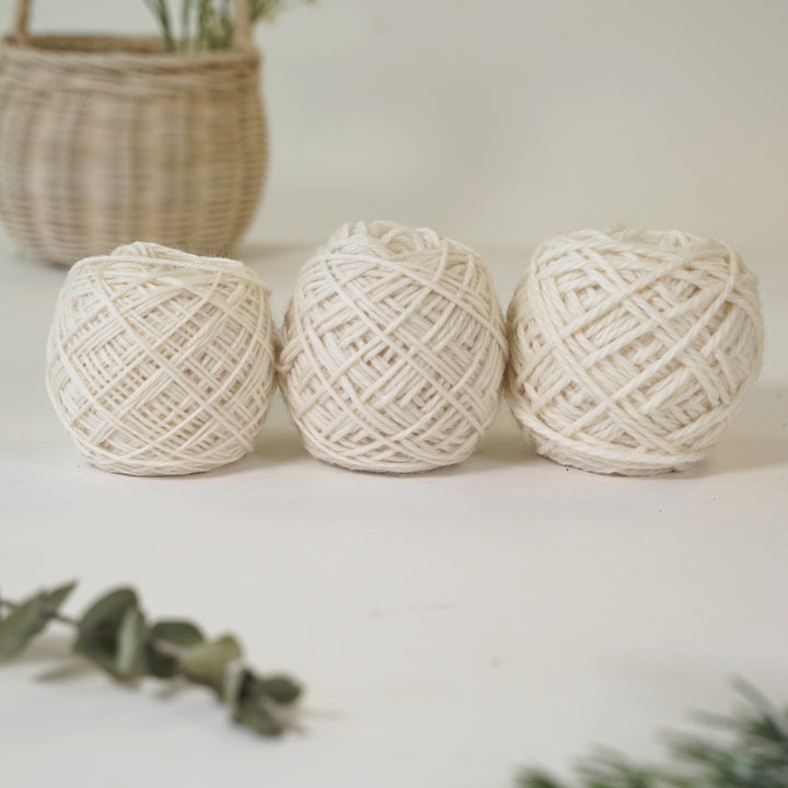 3532122-B Golden Fleece 100% Australian EcoWool - 50g Ball, 12ply Natural Undyed