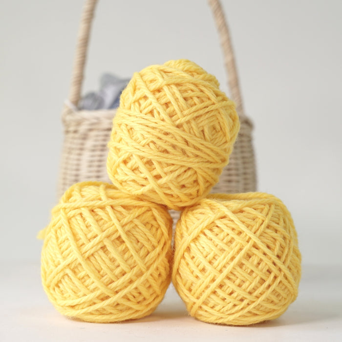 3532303-B Golden Fleece 100% Australian EcoWool - 50g Ball, 16ply Gold Yellow