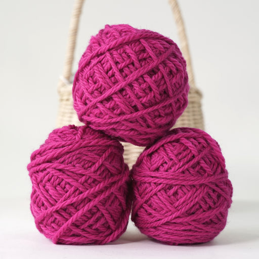 3532309-B Golden Fleece 16-ply 50g Wool Ball- 100% Australian Eco-Wool Red Violet