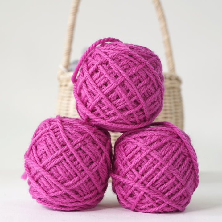 Golden Fleece 16-ply 50g Wool Ball- 100% Australian Eco-Wool Magenta