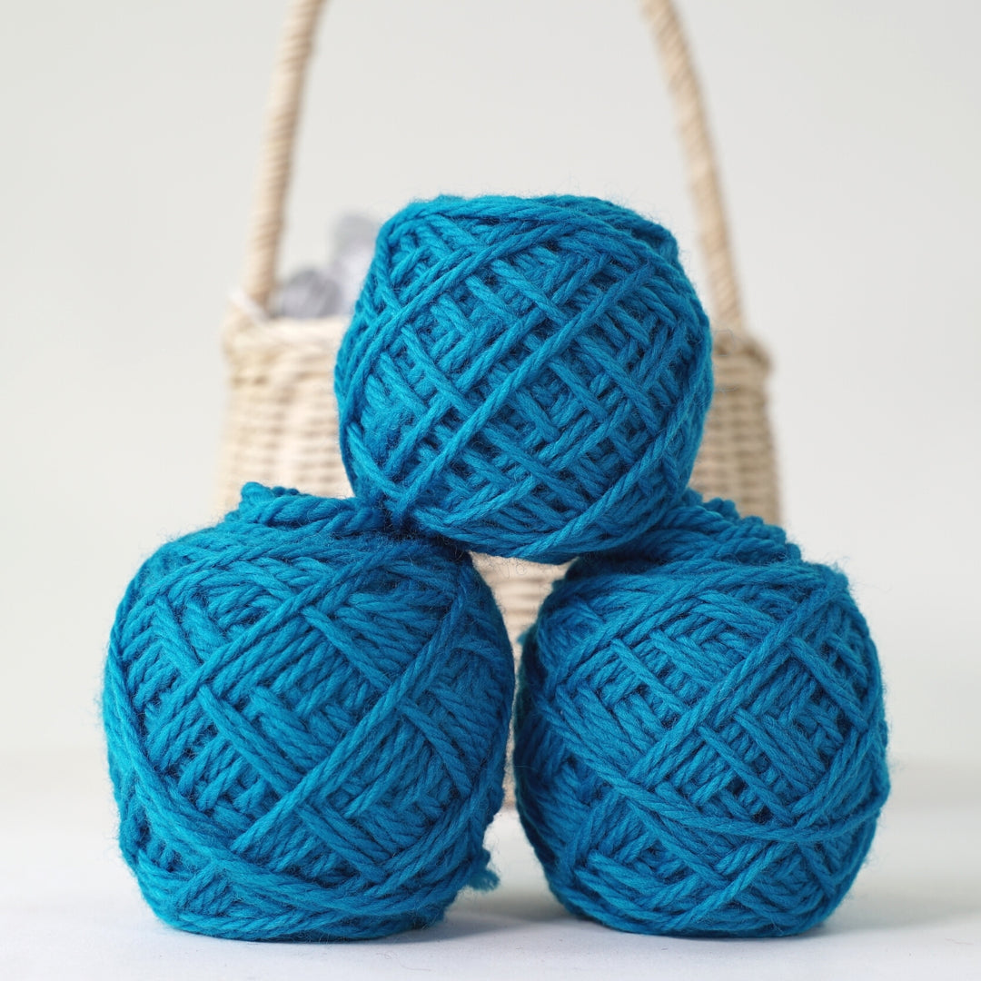 3532315-B Golden Fleece 16-ply 50g Wool Ball- 100% Australian Eco-Wool Turquoise