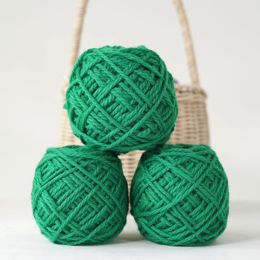 3532320-B Golden Fleece 16-ply 50g Wool Ball- 100% Australian Eco-Wool Emerald Green
