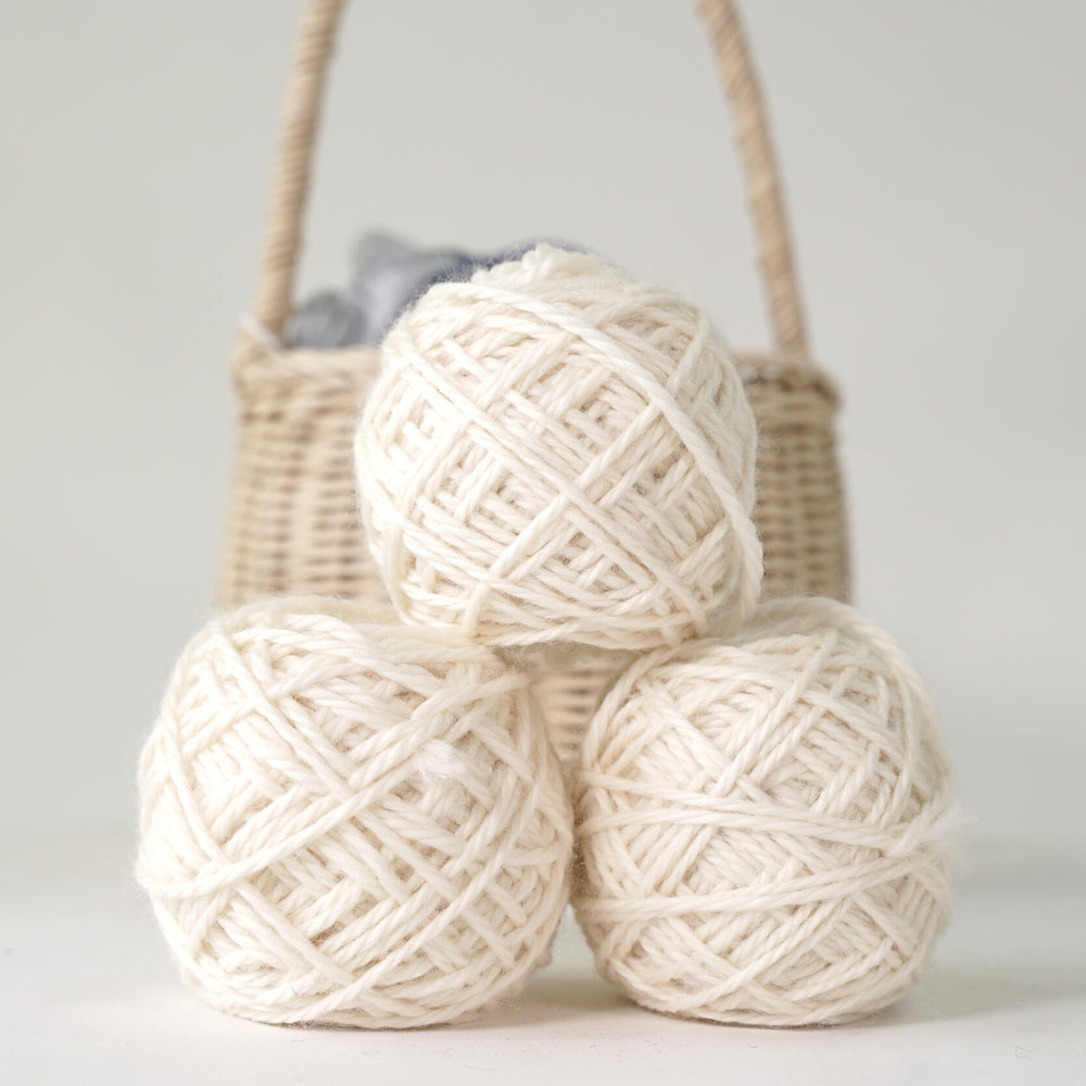 3532322-B Golden Fleece 100% Australian EcoWool - 50g Ball, 16ply Natural Undyed