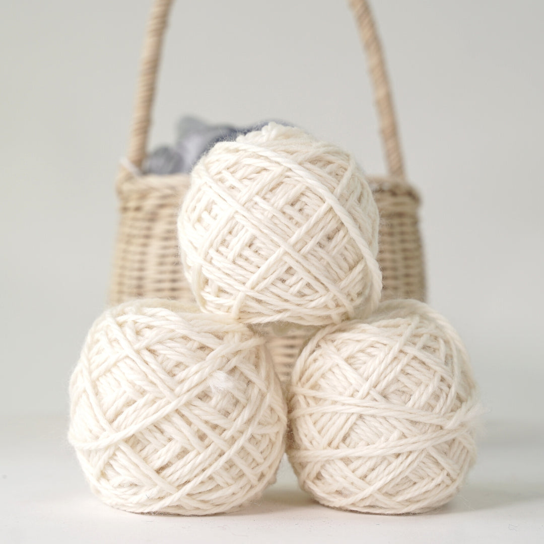 3532322-B Golden Fleece 100% Australian EcoWool - 50g Ball, 16ply Natural Undyed