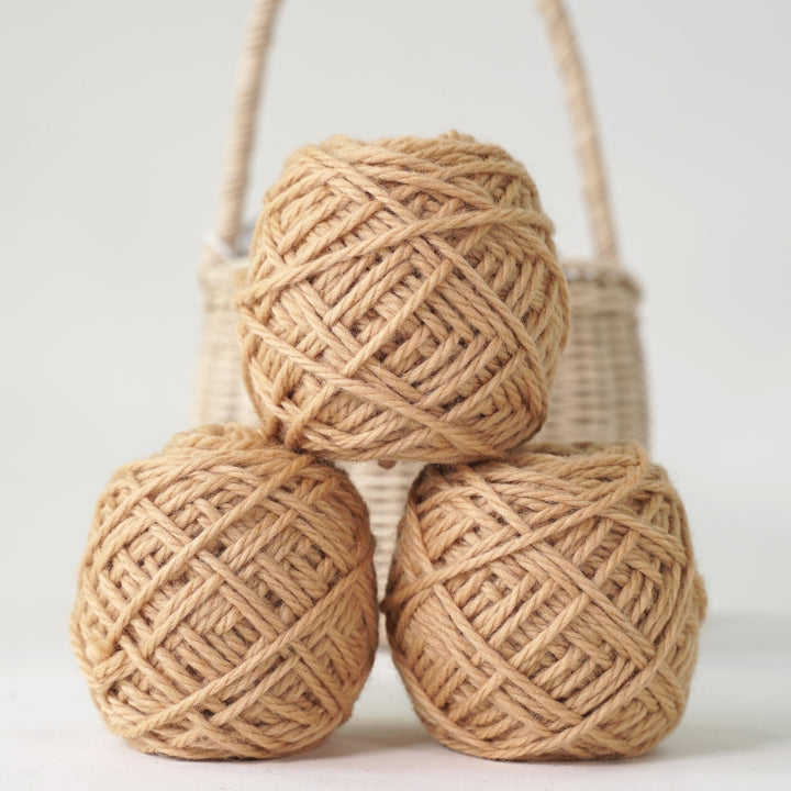 3532324-B Golden Fleece 16-ply 50g Wool Ball- 100% Australian Eco-Wool Camel