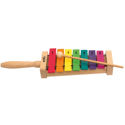 GD-11026 Goldon Metallophone 7 coloured notes with Boomwhackers colours