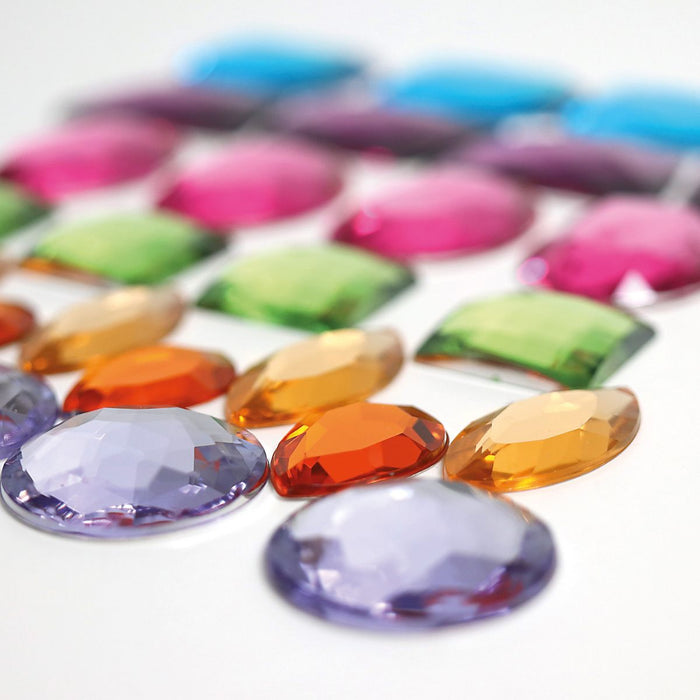 Grimm's 28 Giant Acrylic Glitter Stones