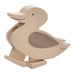 72052103 Grunspecht Wooden Walking Duck with Track