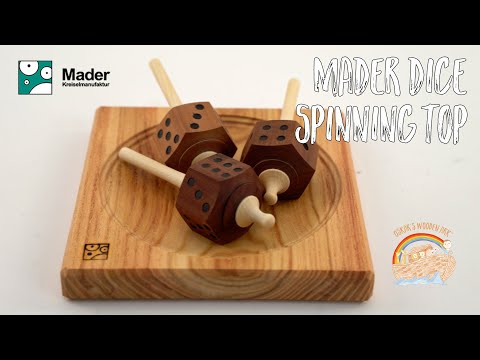 MD-JA100 Mader Dice Spinning Top in Action Video