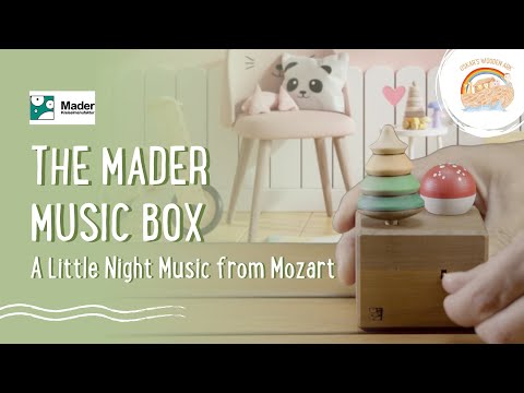 Wooden Music Box & Spinning Top Set - Tree & Toadstool