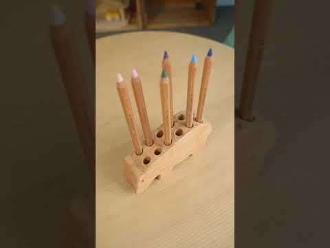 74001616 Drei Blatter Wooden Pencil Holder - Hippo