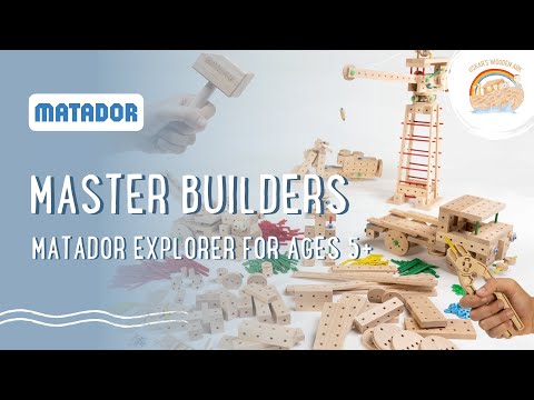 Matador - Wooden Building Construction Toy Set, Australia