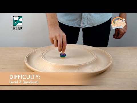 Mader Wooden Spinning Top - Turn Over