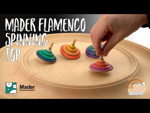 Mader Wooden Spinning Top - Flamenco