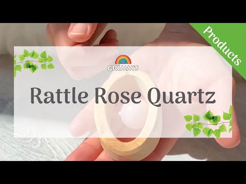 Grimm's Grasping Rattle - Rose Quartz