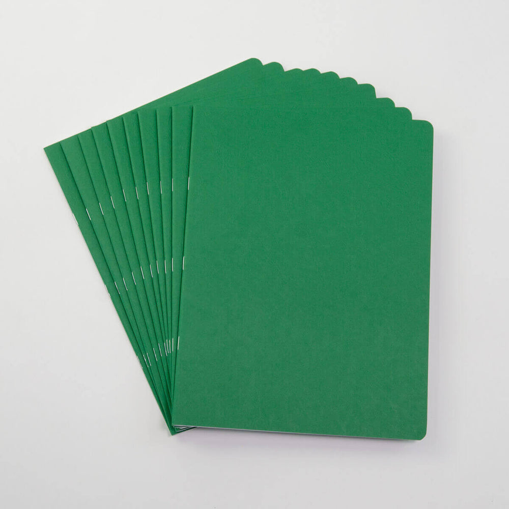 Junior Green Lesson Book 24x32cm Alternate Blank + Lined pgs - Single Book 15110303S