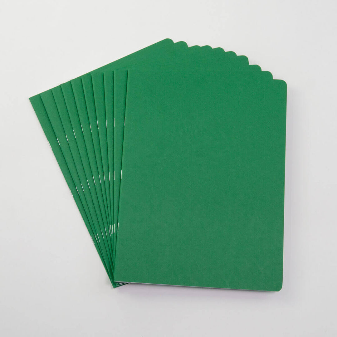 Junior Green Lesson Book 24x32cm Alternate Blank + Lined pgs - Single Book 15110303S