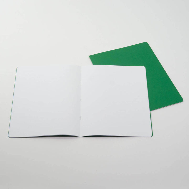 Junior Green Lesson Book 24x32cm Alternate Blank + Lined pgs - Single Book 15110303S