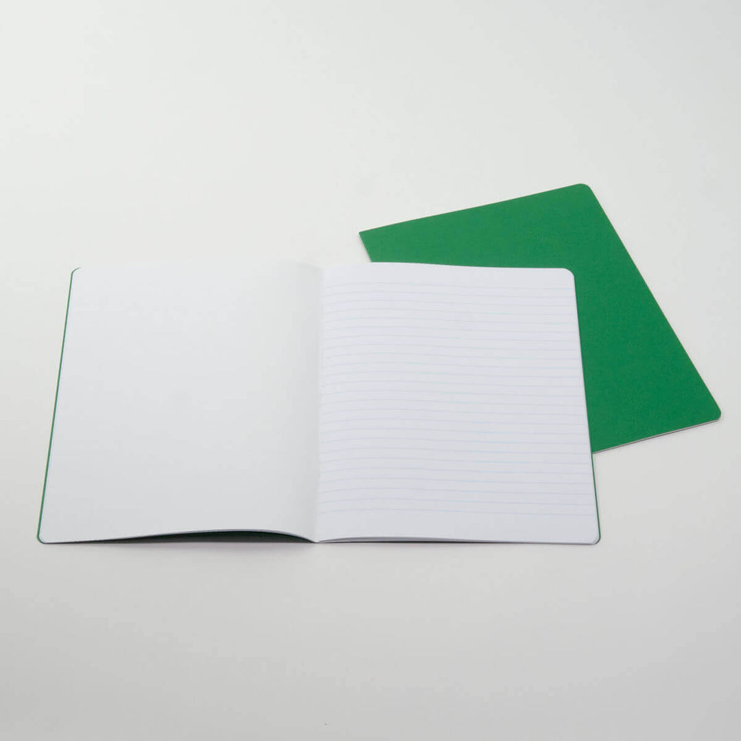 Junior Green Lesson Book 24x32cm Alternate Blank + Lined pgs - Single Book 15110303S