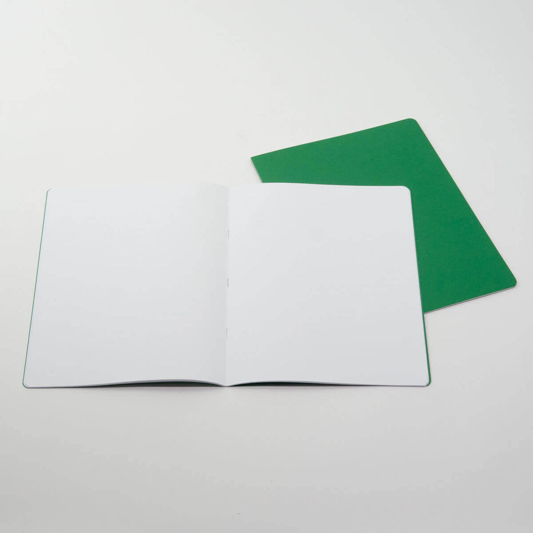 15110303 Junior Green Lesson Book 24x32cm Alternate Blank + Lined pgs - Pack of 10
