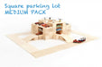 Just Blocks Wooden Blocks Medium Pack 166 pieces