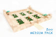 Just Blocks Wooden Blocks Medium Pack 166 pieces