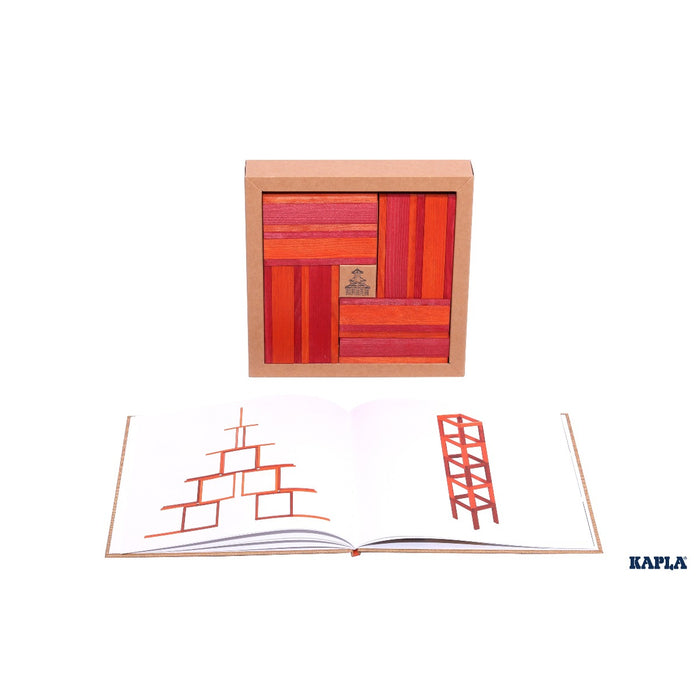 CR Kapla Book and Colours Set - Red and Orange