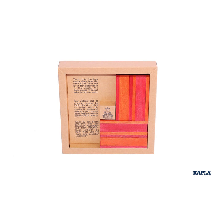 CR Kapla Book and Colours Set - Red and Orange