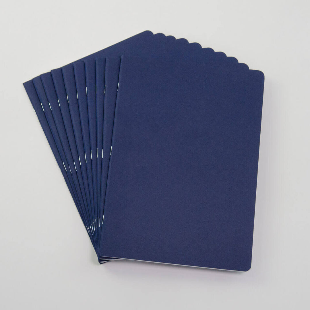 15110A48 Lesson Book Portrait A4, ndigo - Pack of 10 