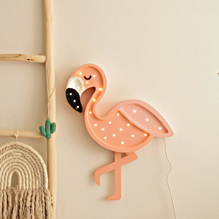 LL048-335 Little Lights Flamingo Lamp - Pastel Shrimp