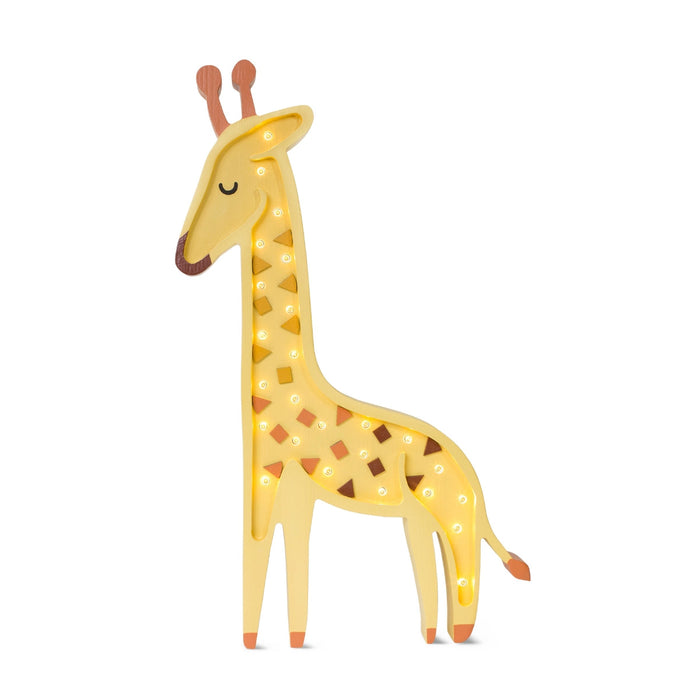 LL053-308 Little Lights Giraffe Lamp - African Yellow