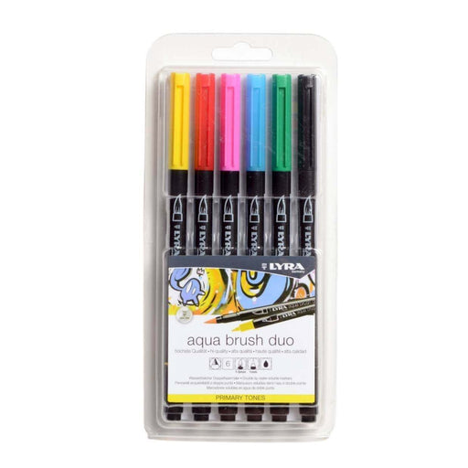 216521060 LYRA Aqua Brush Duo Set 6 Pens - Primary Colours