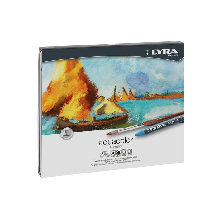 215611240 LYRA Aquacolor Watercolour Artist Crayons in Tin