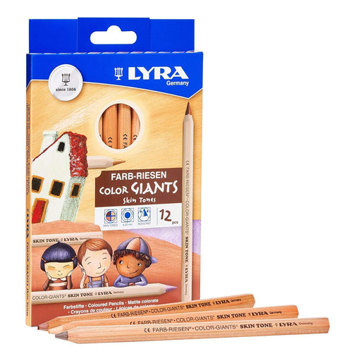 20545100 LYRA Colour Giants Skin Tones Pencil Set 12