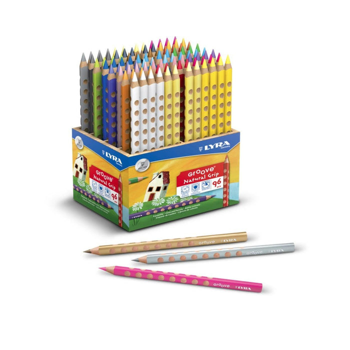 213812960 LYRA Groove Coloured Pencils 96 Pencils Wooden Display