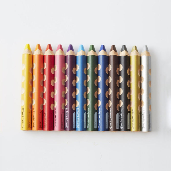 213831120 LYRA Groove Triple One 3 in 1 (Colour Pencil, Watercolour and Wax Crayon)