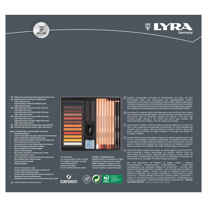 L2051250 LYRA Rembrandt Brown Tones 25 pcs in Metal Box 