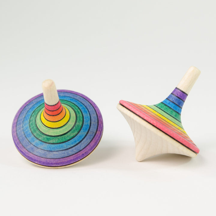Mader Large Rallye Spinning Top Rainbow