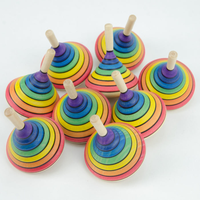 Rainbow shop spinning top