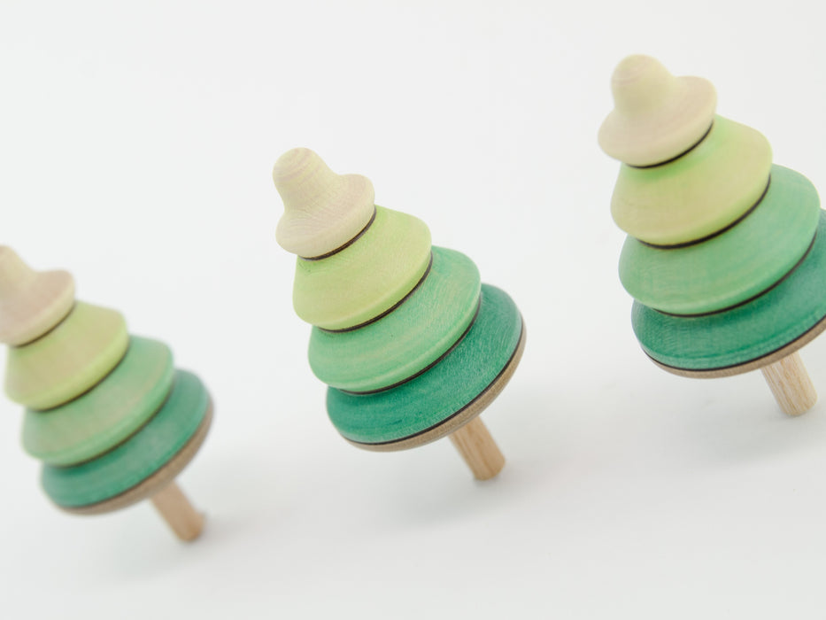 Mader Tree Spinning Top on Branch 3 pieces in Box