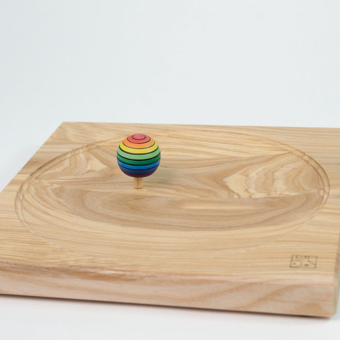 Mader Wooden Ash Plate for Spinning Tops