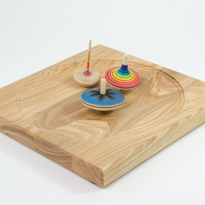 Mader Wooden Ash Plate for Spinning Tops